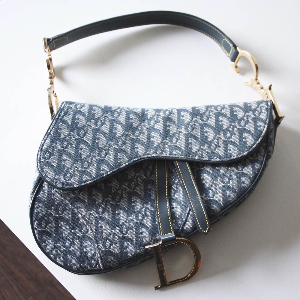 Dior Monogram Saddle Bag Vintage & Authentic